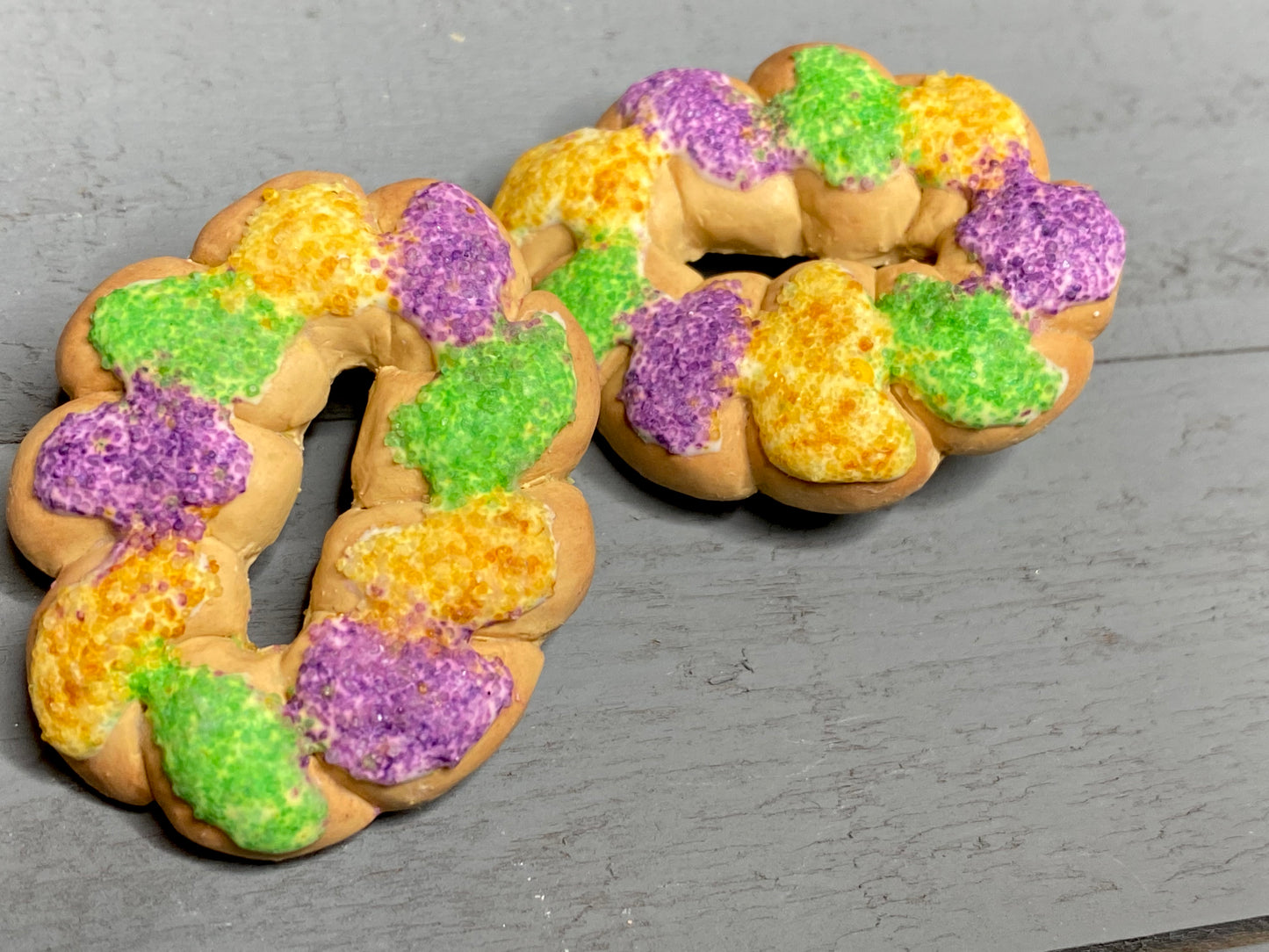 King Cake Stud Earrings- PREORDER