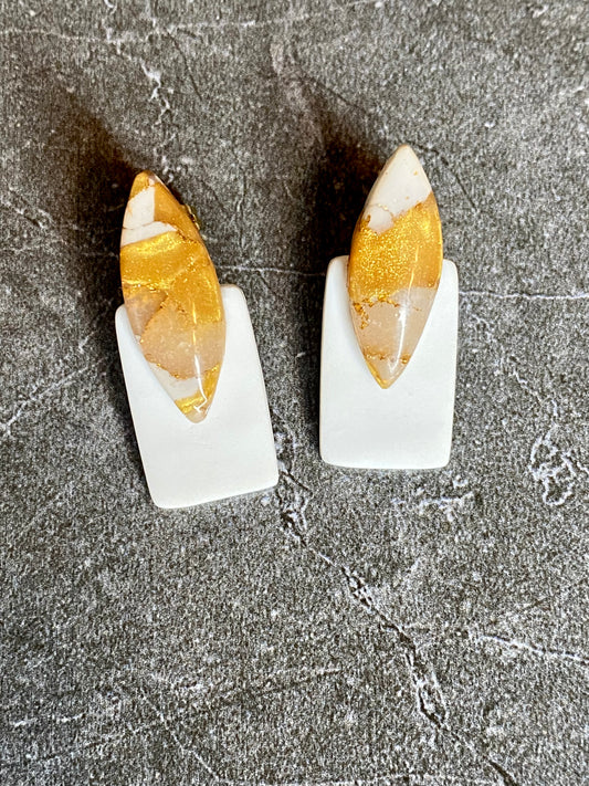 Golden Hour white studs