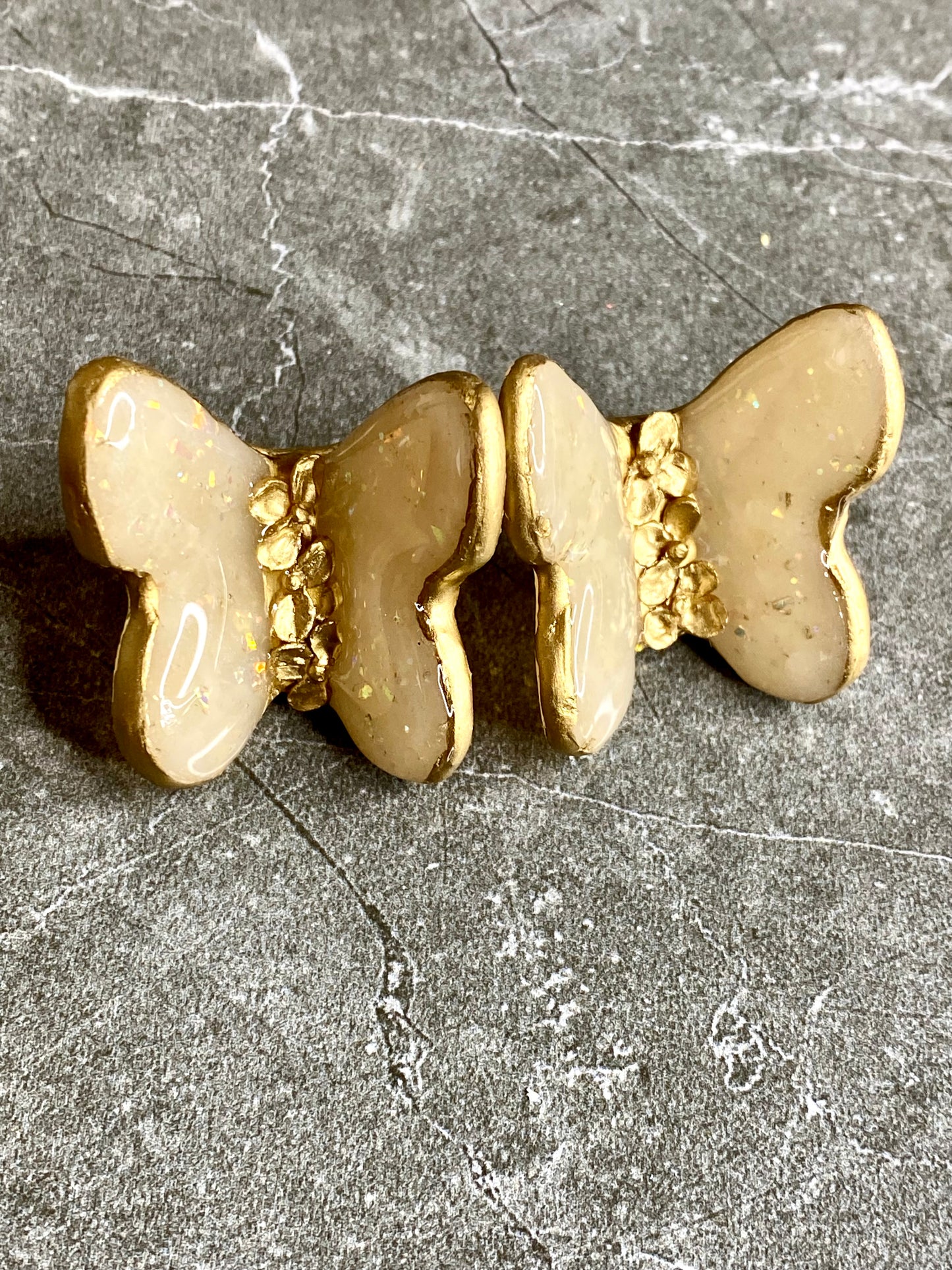 Gilded Butterfly Studs