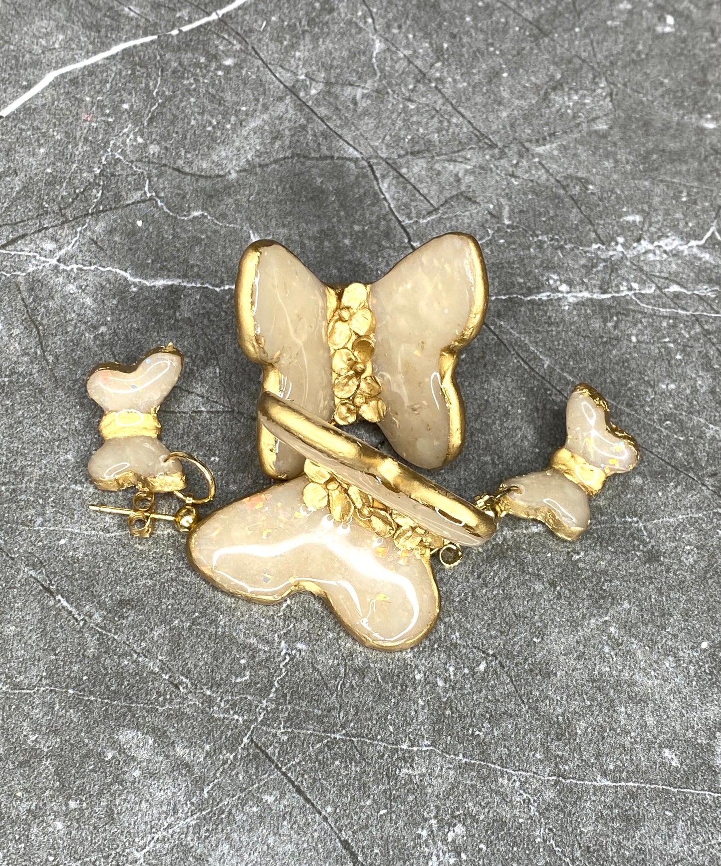 Gilded Butterfly Studs