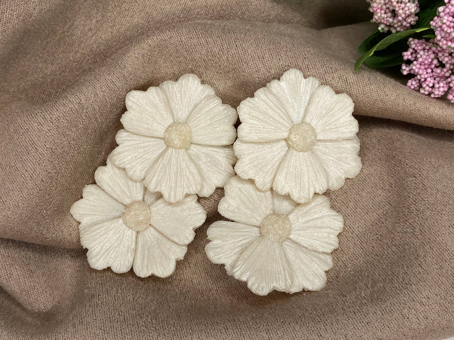 Ivory Flower Dangles