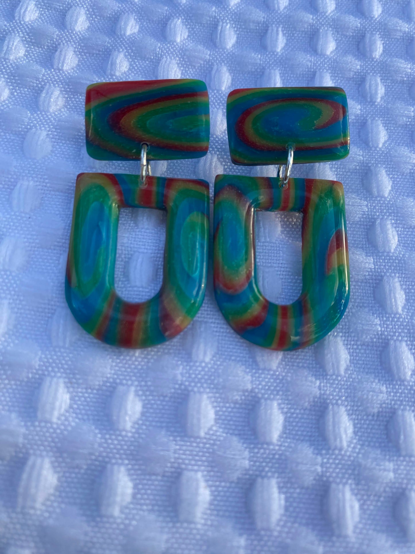 Rainbow Dangle Earrings