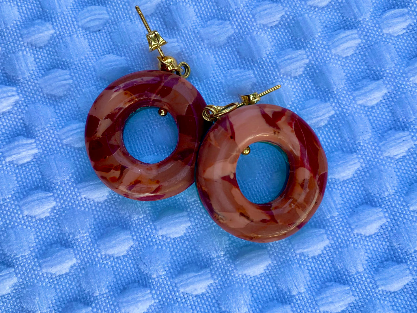 Brown/Green Circle Dangles
