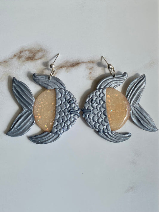 Silver Fish Dangles