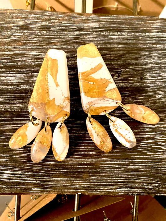 Golden Hour Dangle Studs